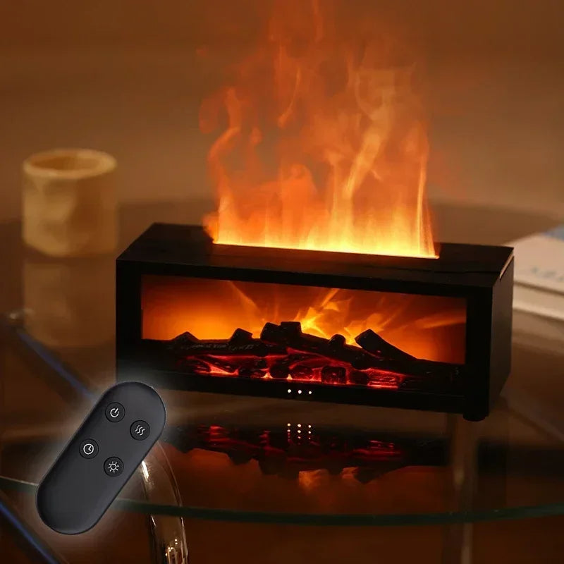 Remote Control Colorful Flame Fireplace Aroma Diffuser - Image 5