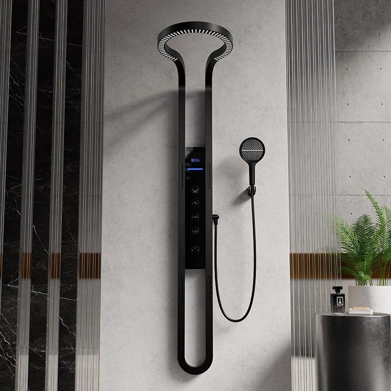 Nordic Rain LED Thermostatic Waterfall Shower Set - Image 5