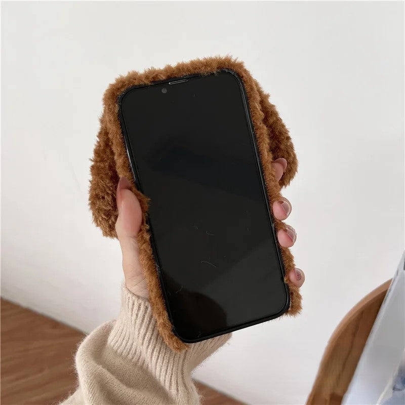 Cute Dog Fluffy Snuggly iPhone Case - Image 2