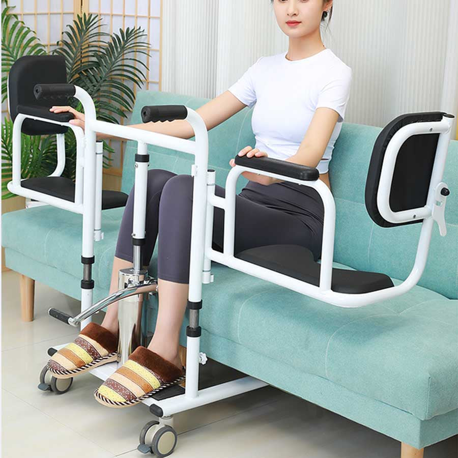foot pedal lift Foot Pedal Lift Hydraulic Adjustable Patient Transfer Chair