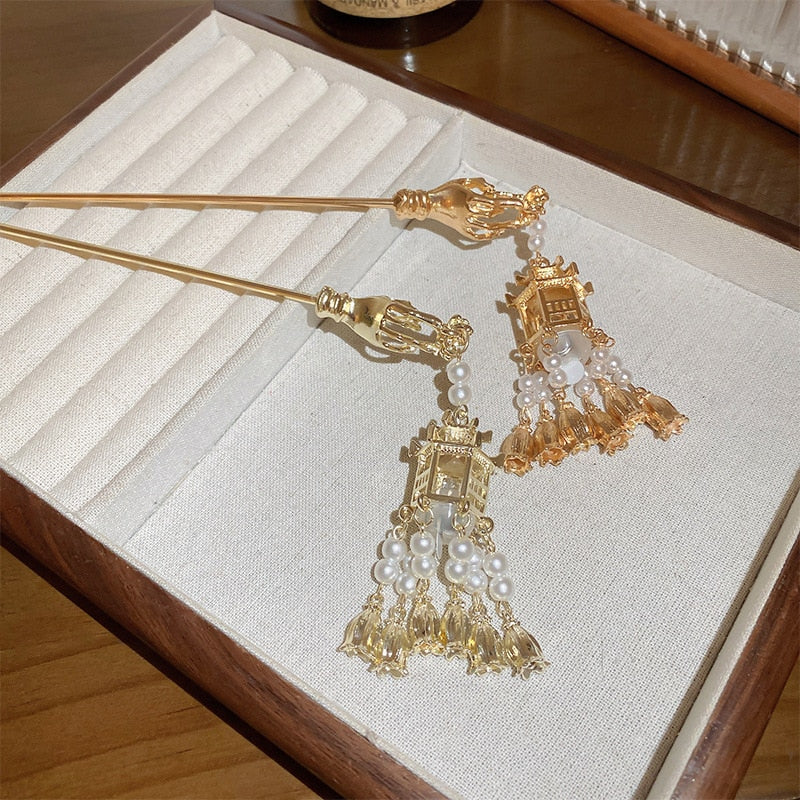 Ancient Style Lantern Hair Pins - Image 4