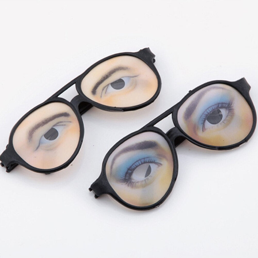 Tricky Glasses With Fake Eyes - Image 1