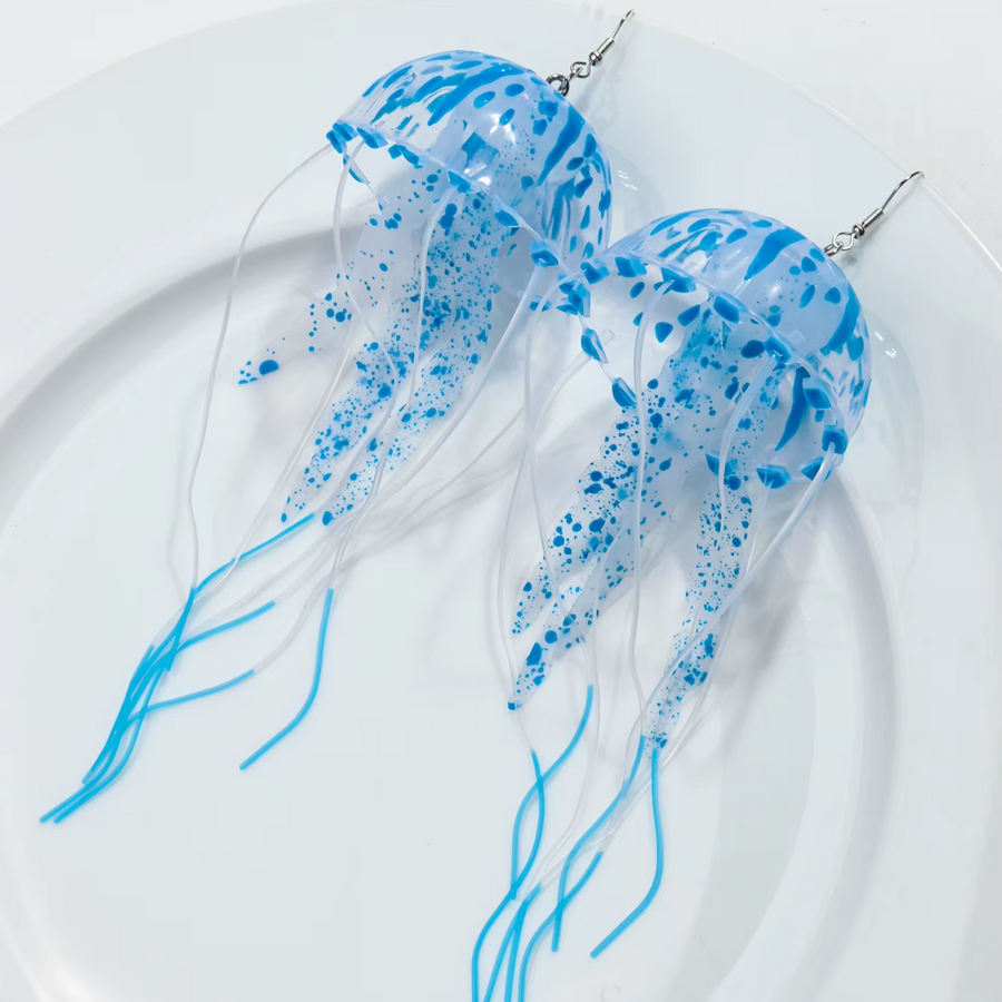 Dancing Jellyfish Long Tassel Earrings - Image 11