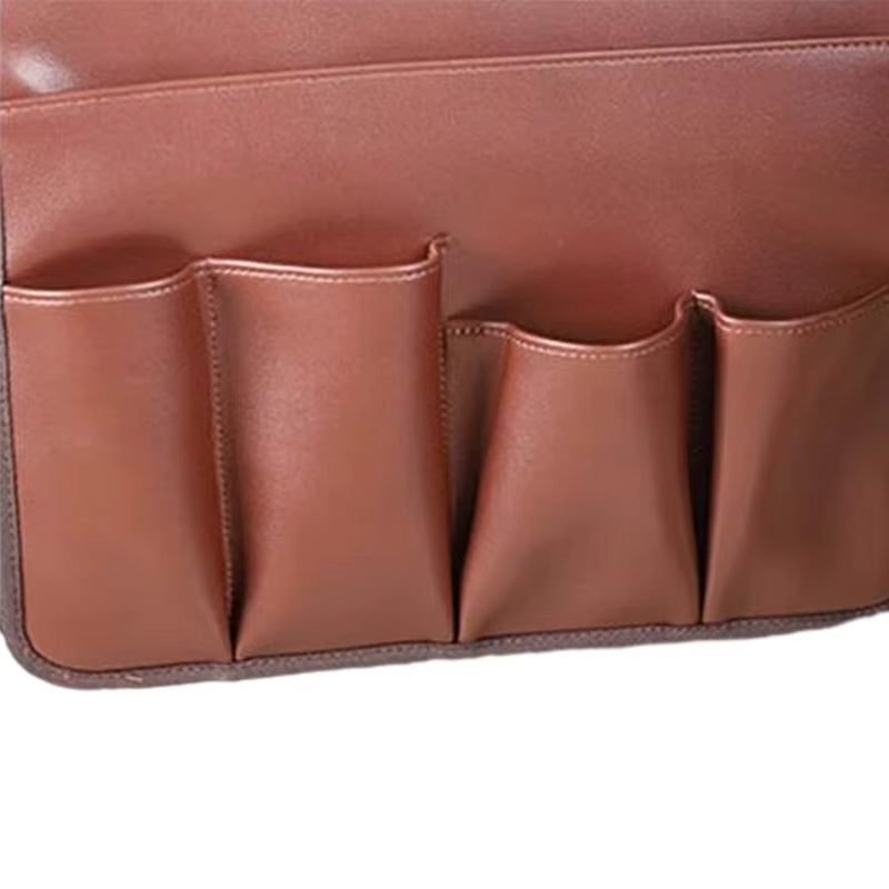 Non-slip 5 Pockets Leather Arm Rest Chair Organizer - Image 3