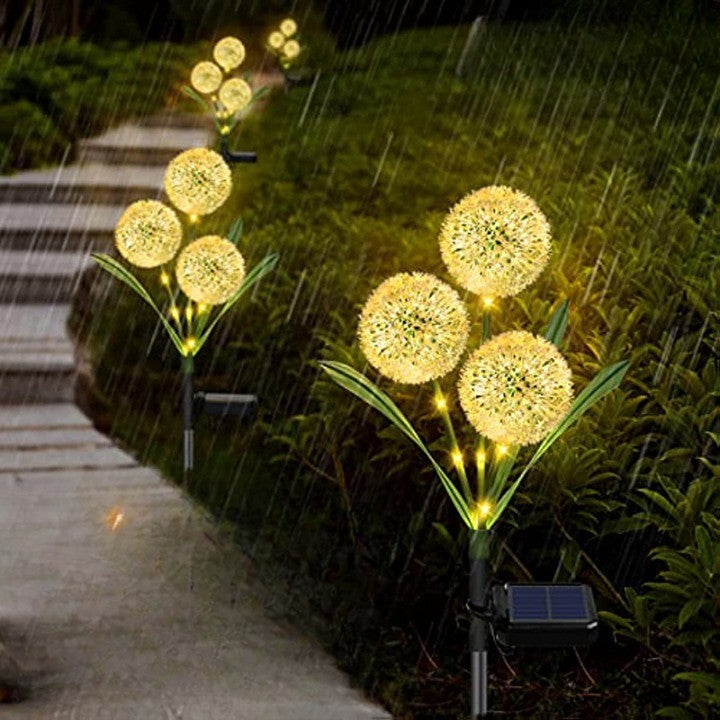 Garden Glow Solar-Powered Dandelion Lights - Image 1