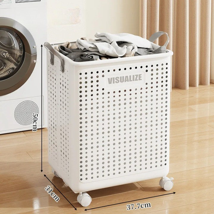 Easy Mobility Modern Space-Saving Laundry Organizer Basket - Image 7
