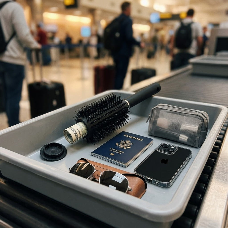 Hidden Compartment Travel Hair Brush - Image 3