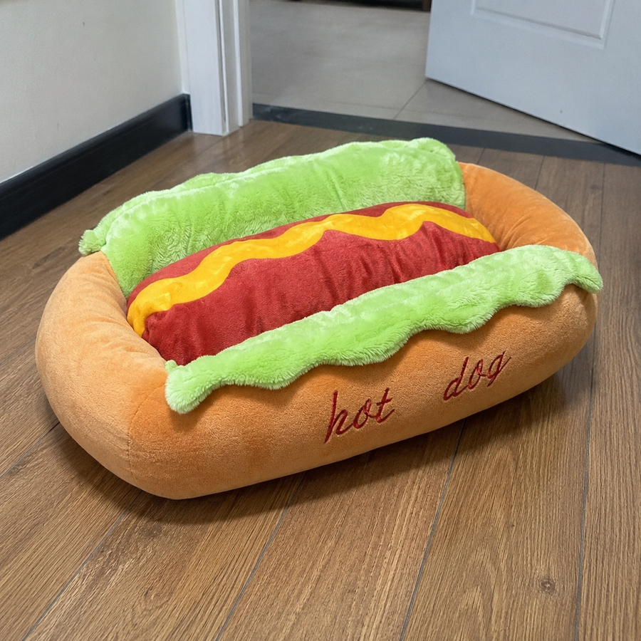 Foot Long Hotdog Pet Nap Bed