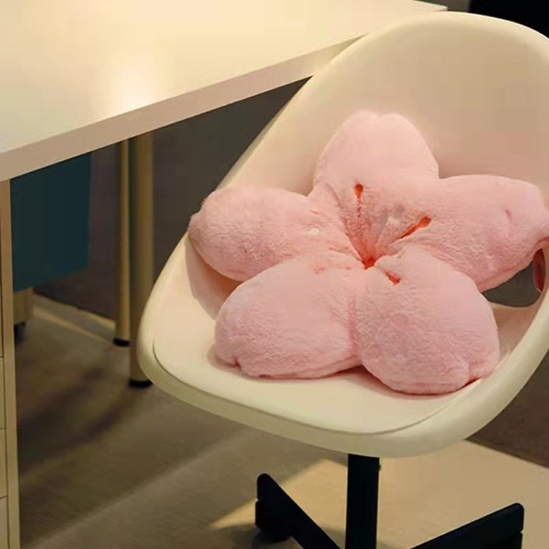 Colorful Cherry Flower Seat Cushion Pillow - Image 5