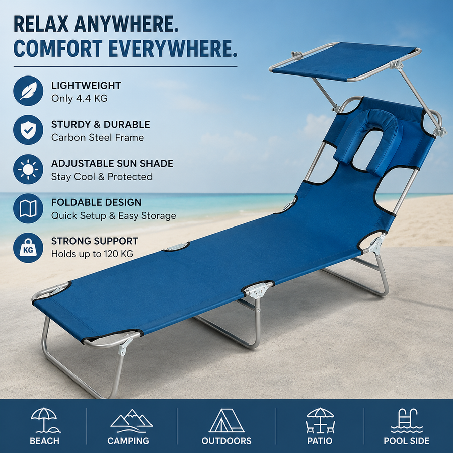 Golden Hour Face-Down Sunbathing Lounger
