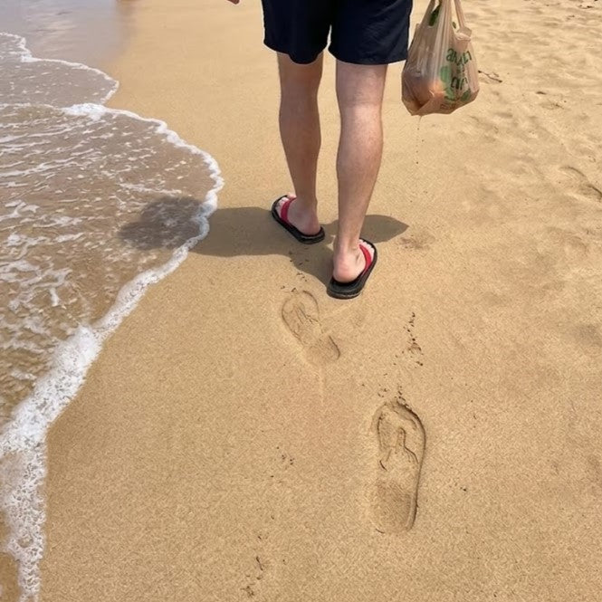 Buzz Off Middle Finger Beach Slippers