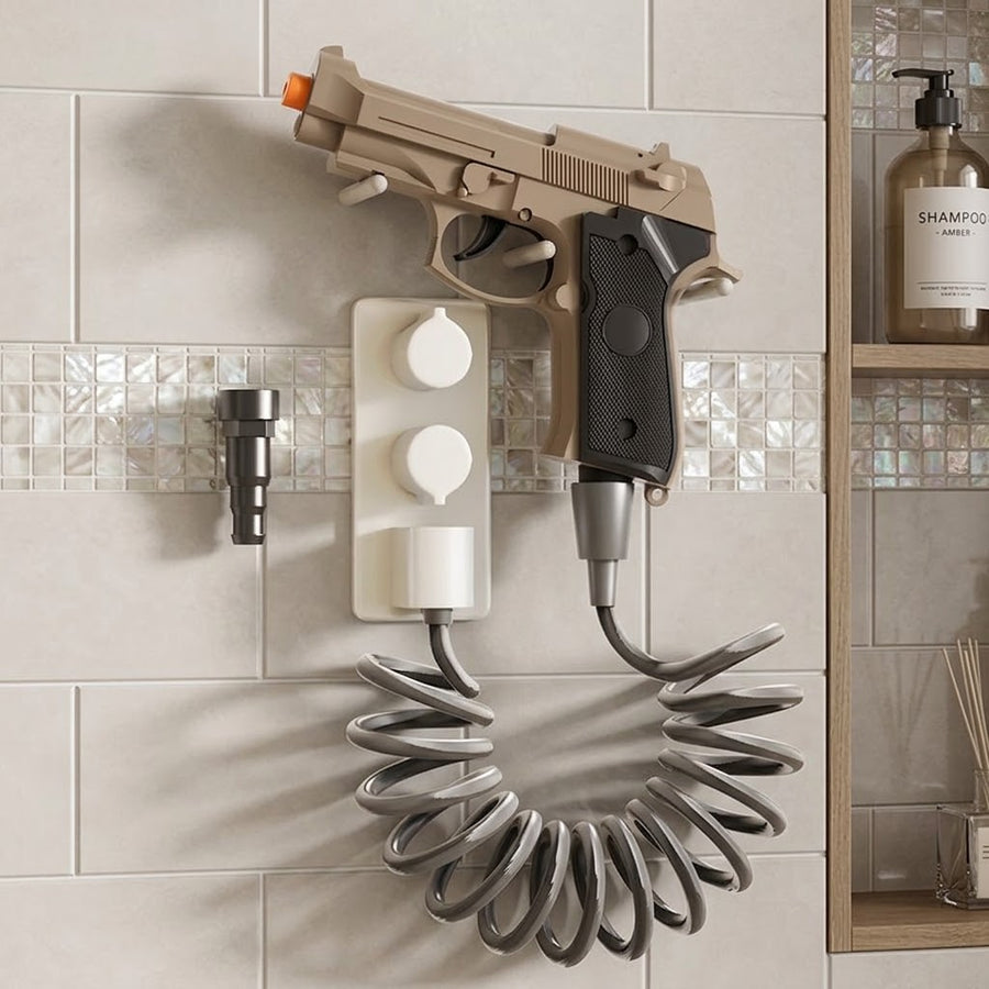 Water Cannon Gun-Shape Handheld Shower Head