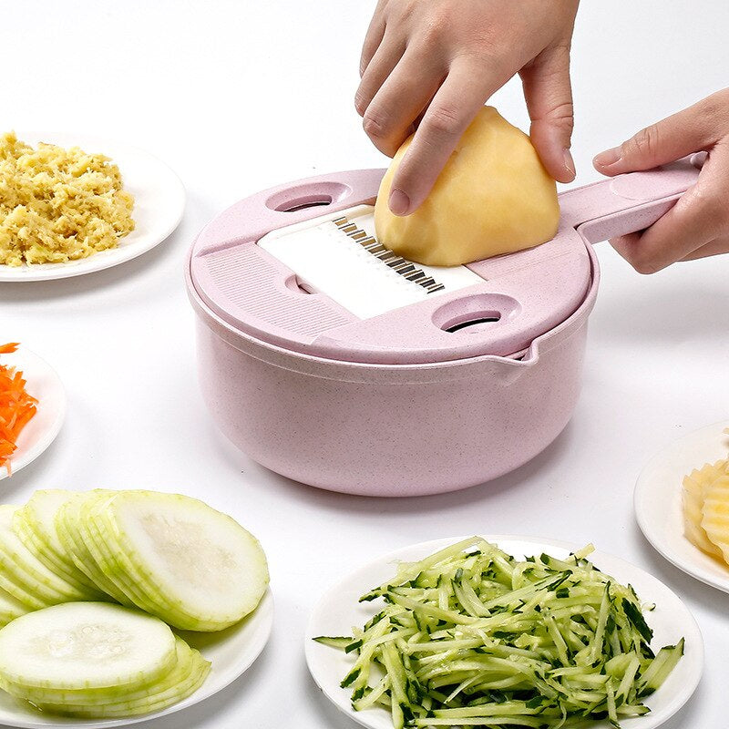 11pcs Multifunctional Stainless Steel Vegetable Slicer Kit - Image 1