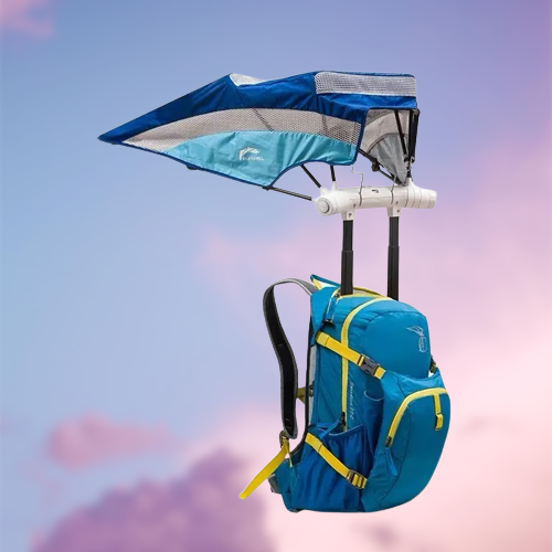 2in1 Built-in Sun Umbrella Backpack - Image 0