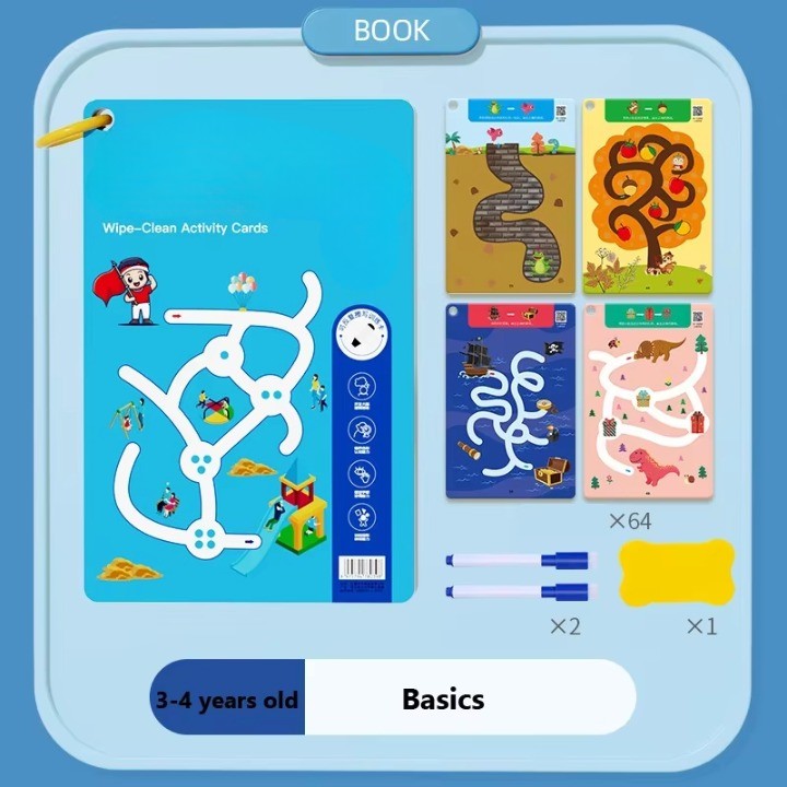 Kids Magical Reusable Maze Training Activity Book - Image 5