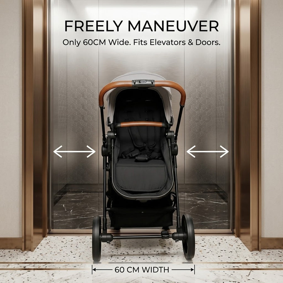 Lightweight Japanese Style Twin Baby Stroller - Image 8