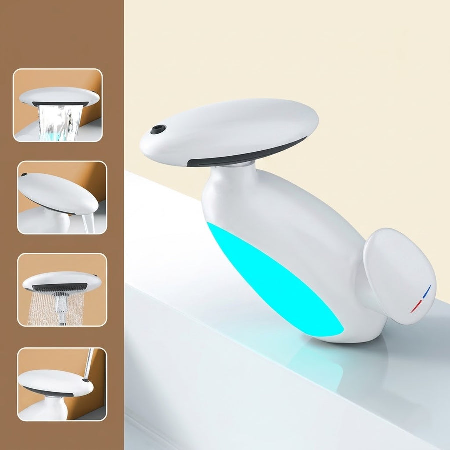 Sirena LED Whale Pull-Out Bathroom Sink Faucet