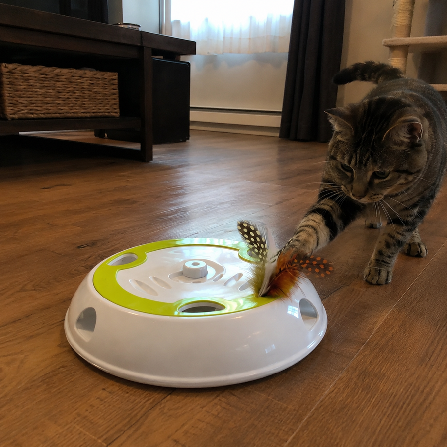 Sneak Attack Smart Pop-Up Interactive Cat Teaser Toy
