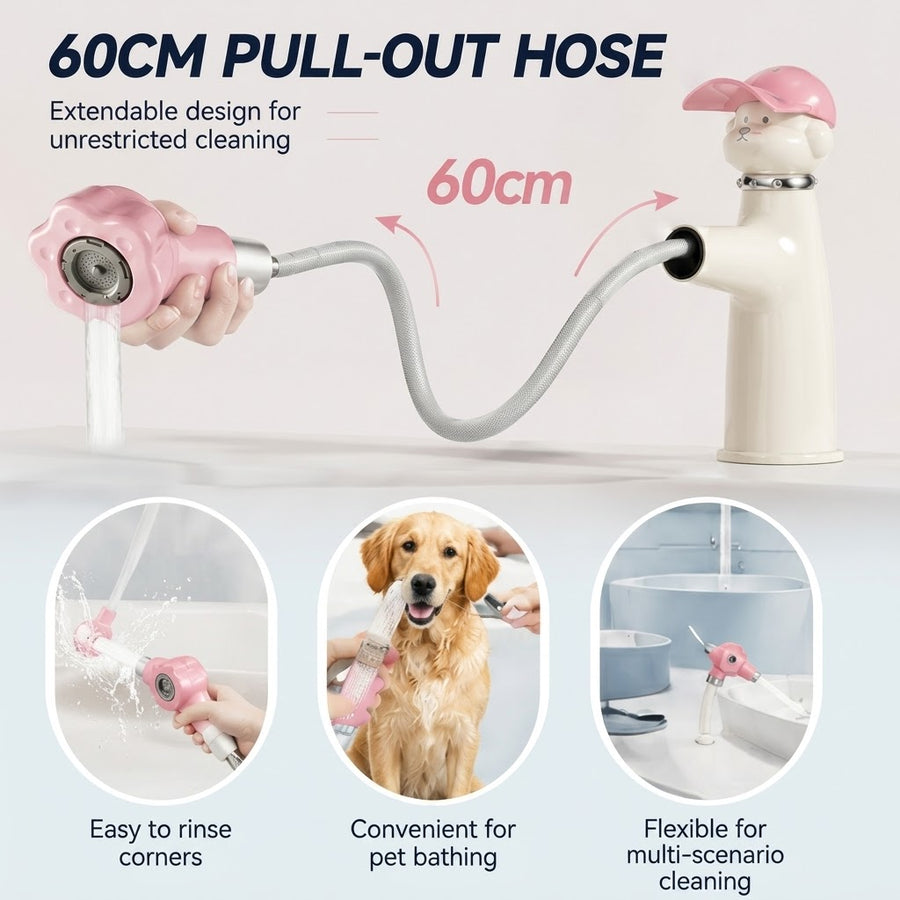 Good Boy Puppy Pull-Out Kitchen Faucet