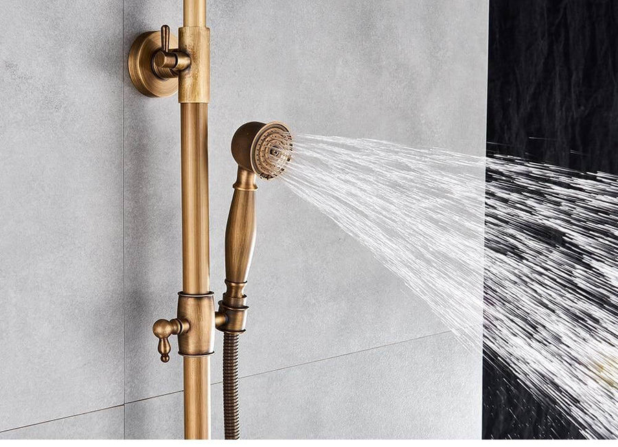 Elegant Luxury Antique Rainfall Bathroom Shower Set - Image 4