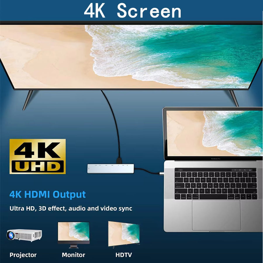 12in1 USB-C Multiport Connector Dock Station - Image 1