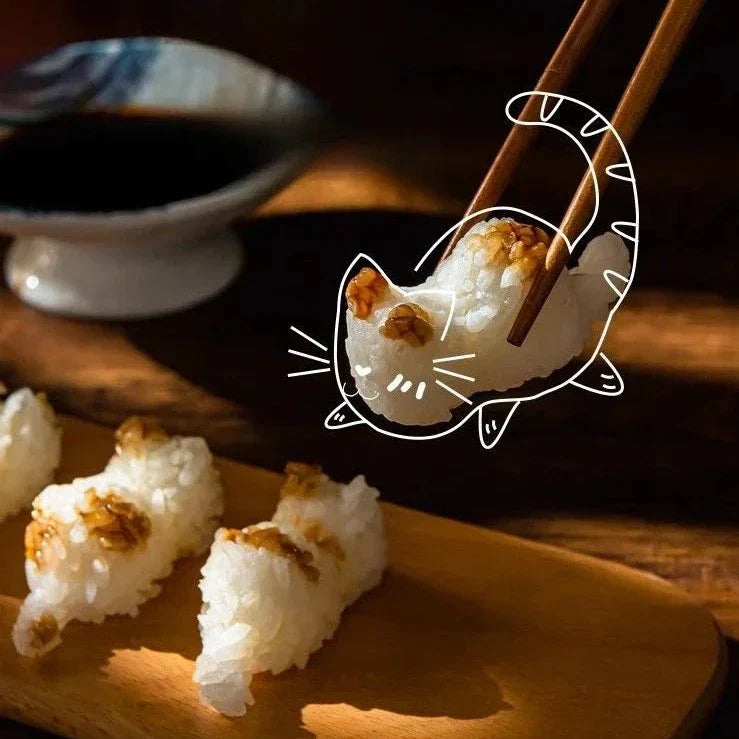 Happy Cat Easy Rice Ball Maker Mold - Image 2