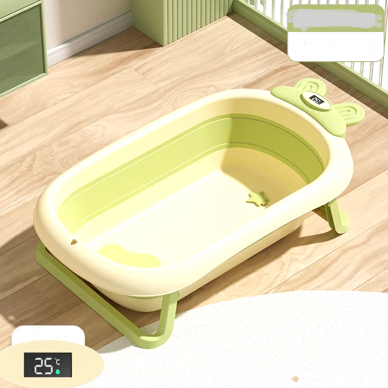 Foldable Temperature Sensor Display Baby Bathtub - Image 7