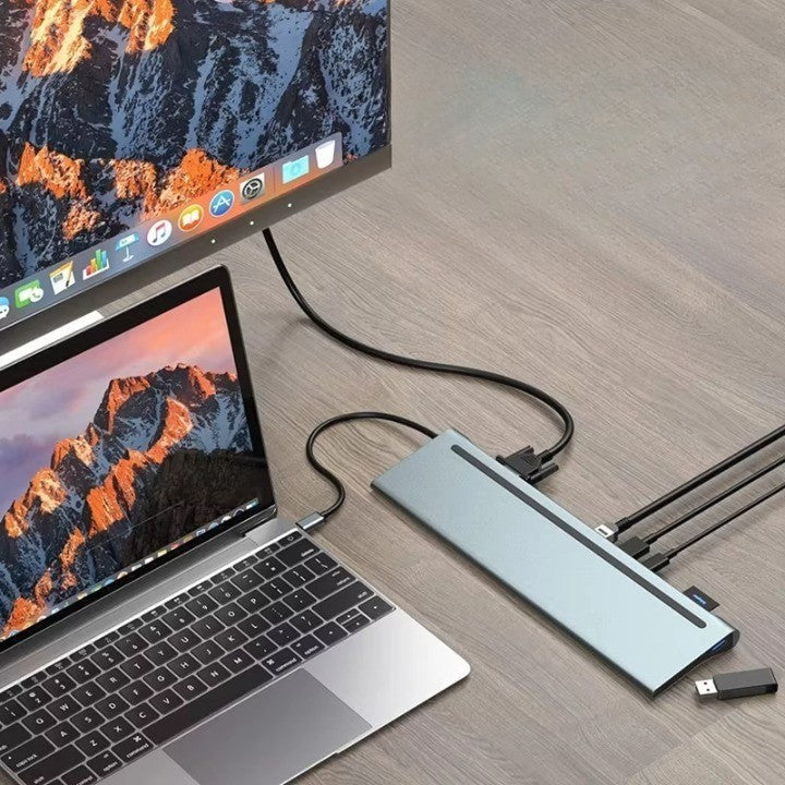 12in1 USB-C Multiport Connector Dock Station - Image 0