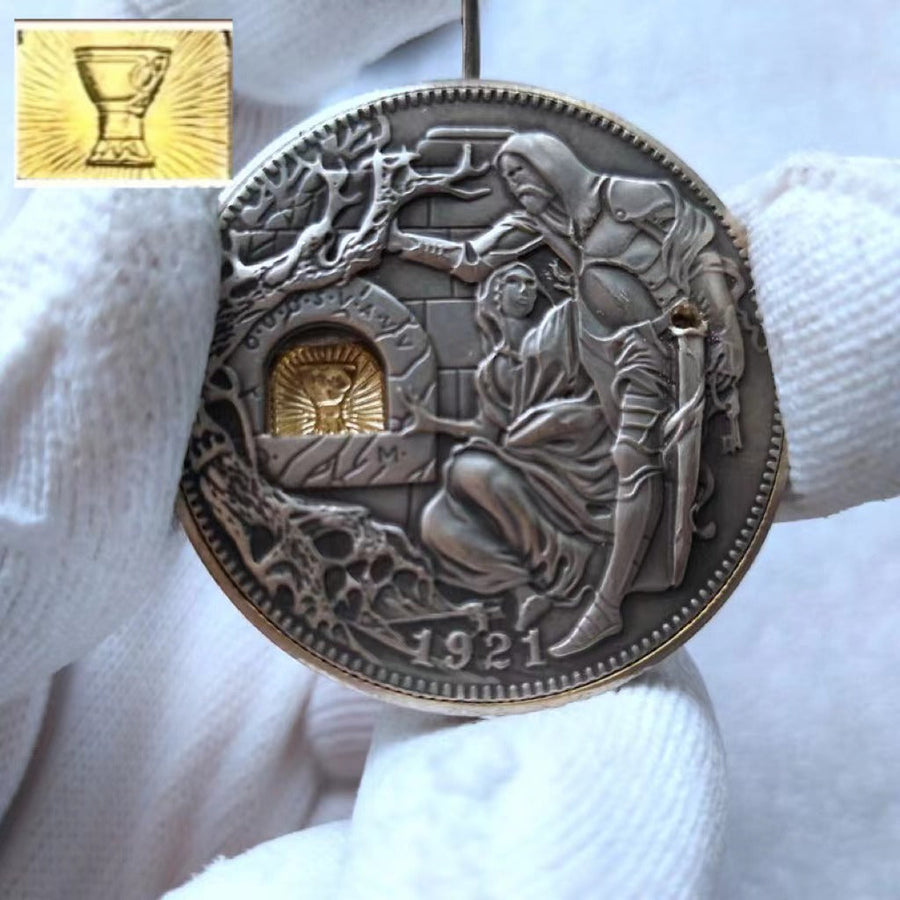 Handmade Secret Mystic Mechanic Collectible Nickel - Image 1