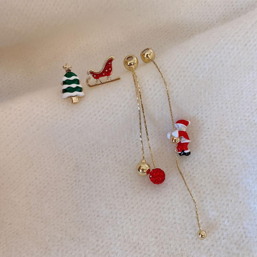 Creative Happy Christmas Time Earrings - Image 3