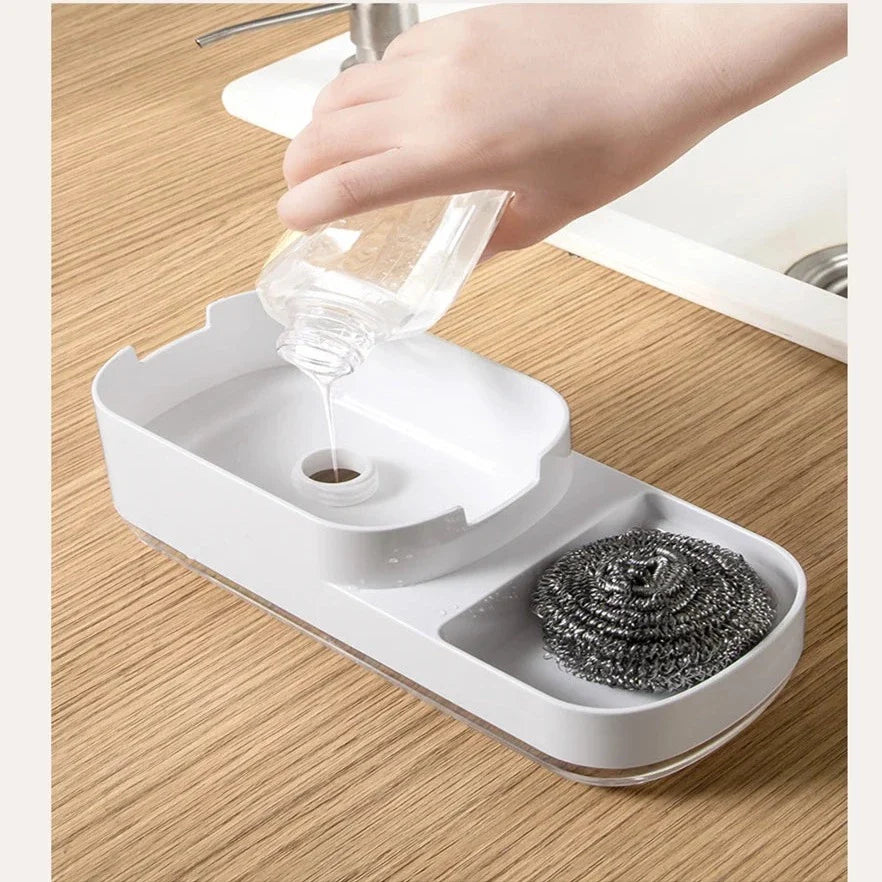 Sponge Rack Automatic Kitchen Soap Dispenser - Image 3