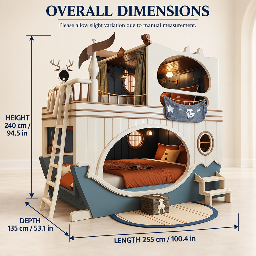 Nightwatch Pirate Ship Kids Bunk Bed Frame