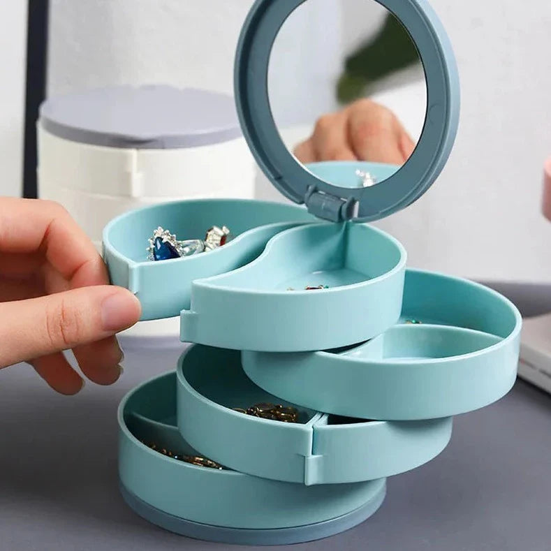 Multi-Layer Rotating Jewelry Organizer Storage - Image 5