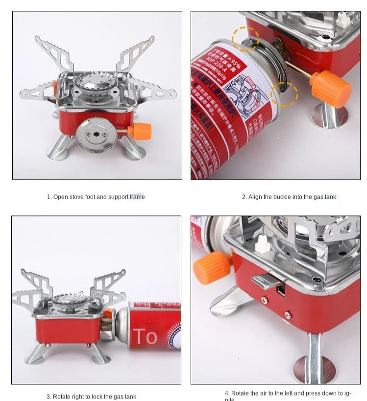 Portable Camping Travel Mini Gas Stove - Image 2