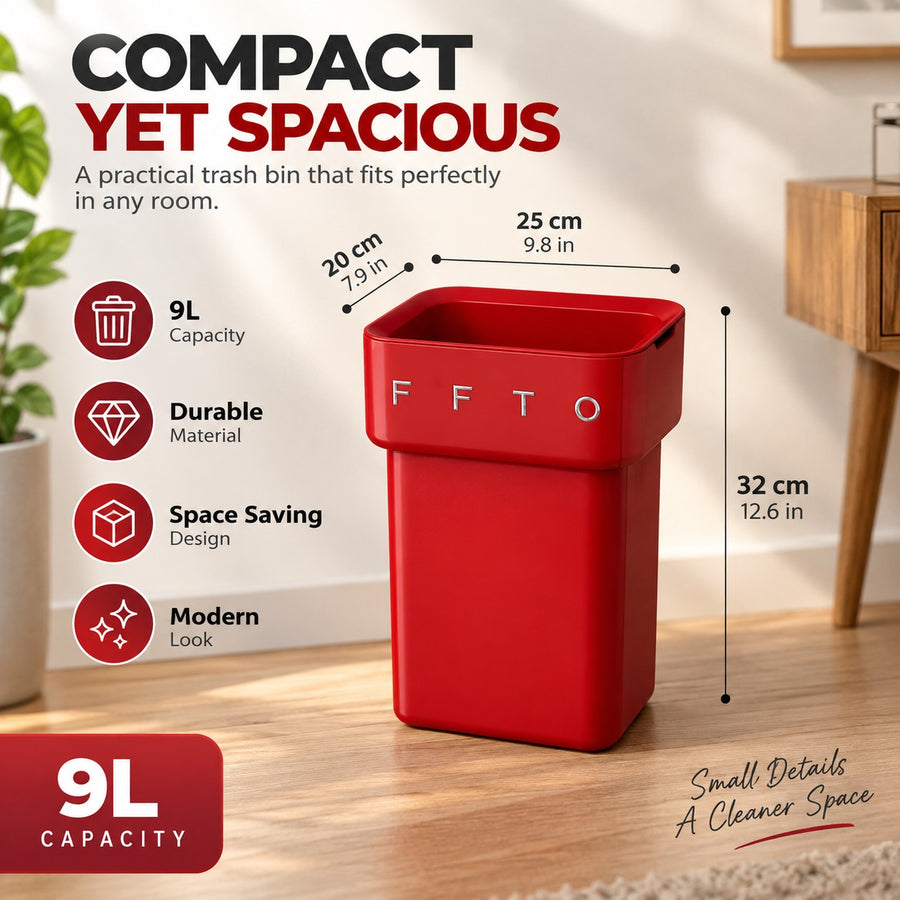 Flip and Tuck Hidden Bag Trash Can