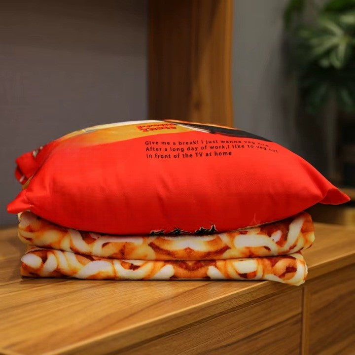 Comfort Food Noodle Snuggle Throw Blanket - Image 6