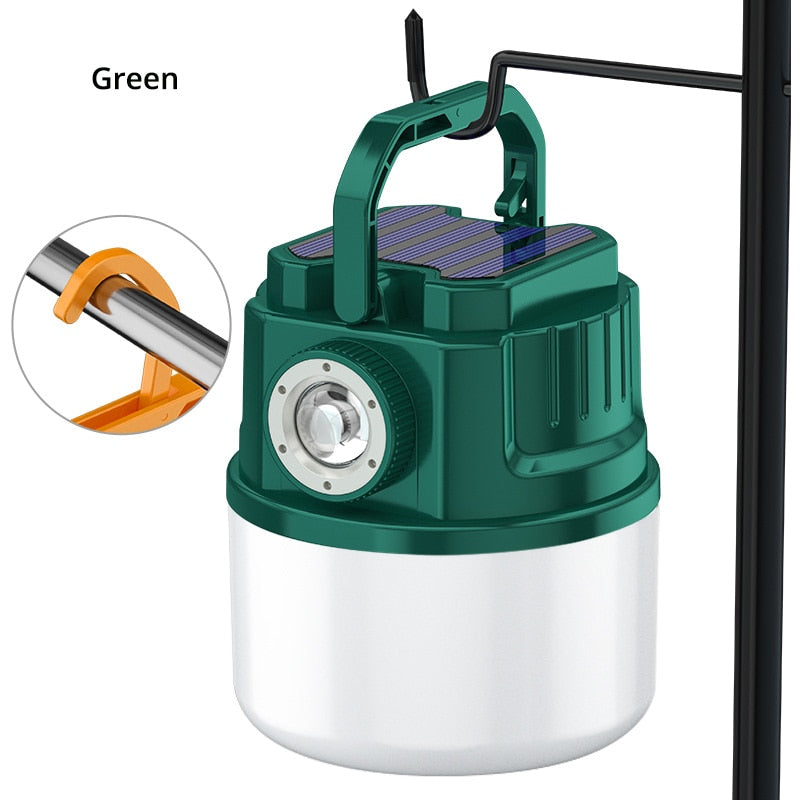 Solar LED Outdoor USB Rechargeable Explorer Camping Light - Image 1