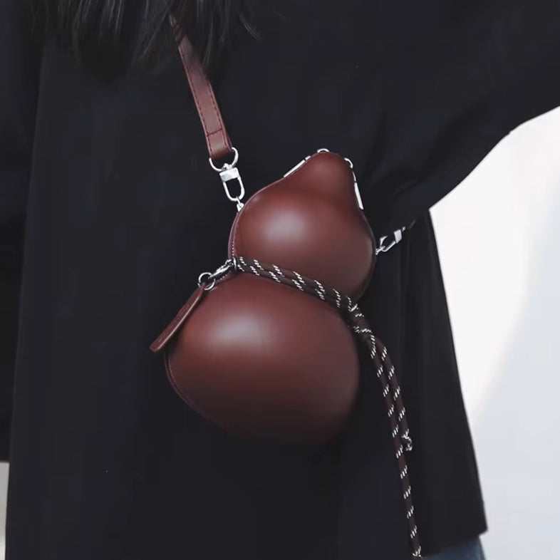 Double-Bubble Sculptural Artistic Crossbody Bag - Image 2
