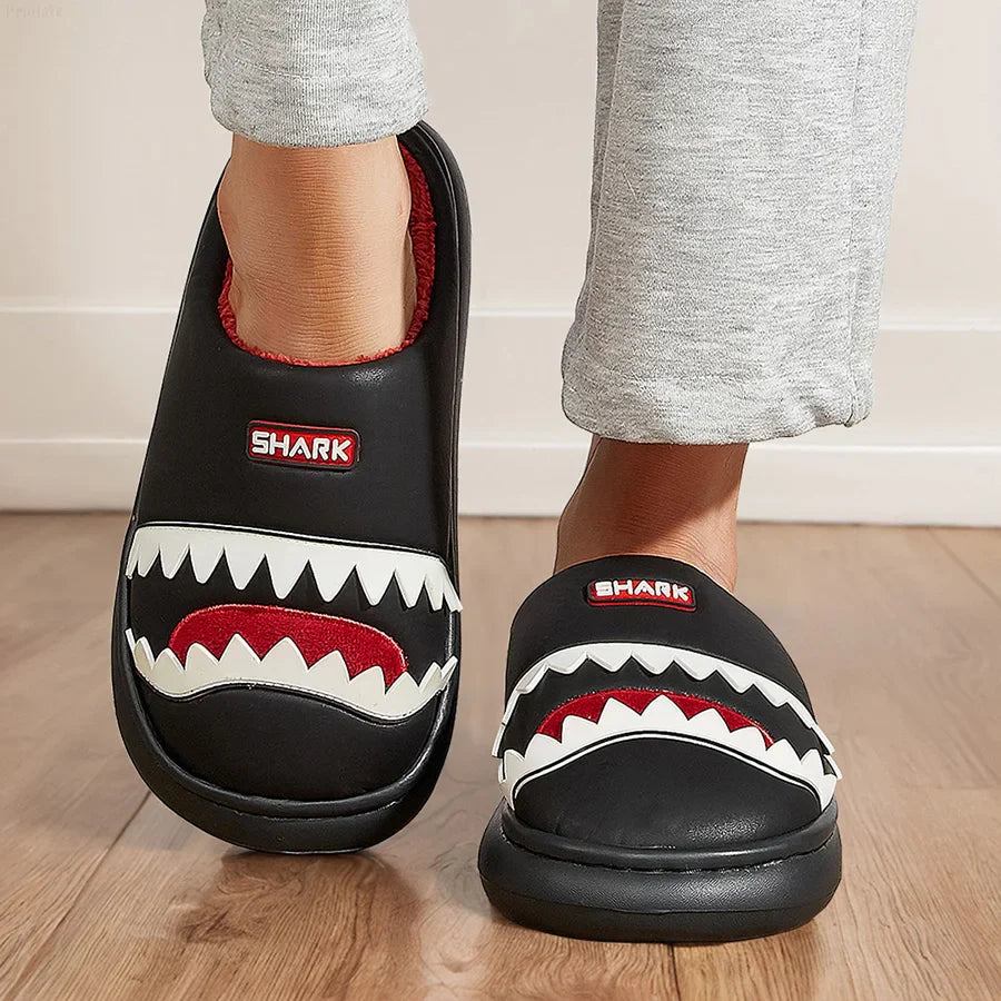 Shark Cozy Warm Soft Slippers - Image 1