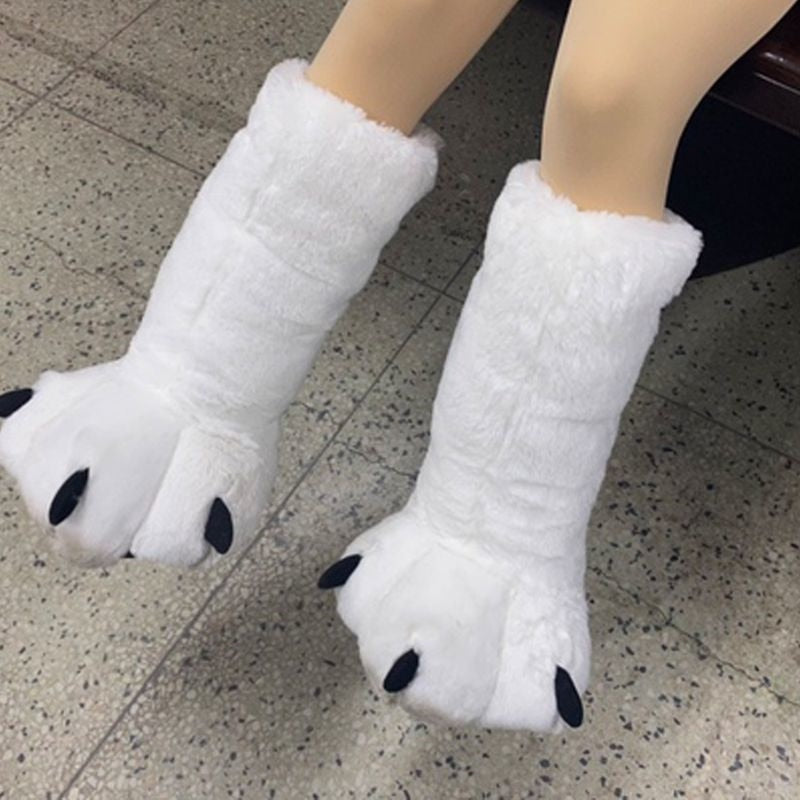 Bear Claw Winter Furry Slippers - Image 0
