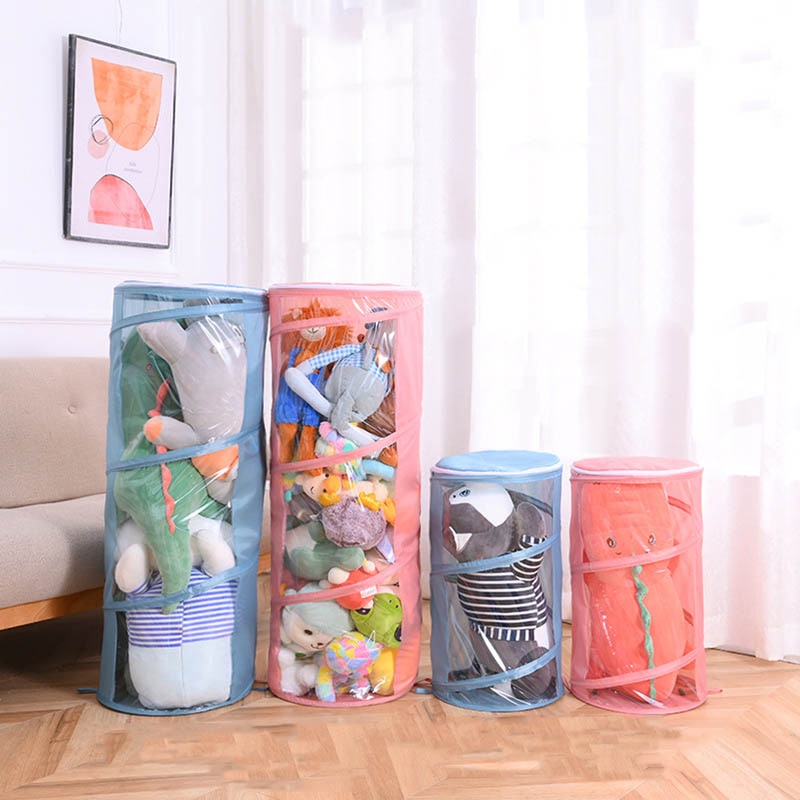 Fluffy Friend Kids Toy Storage Organizer Bucket - Image 0