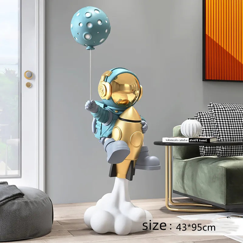 Cosmic Astronaut Balloon Sculpture Elegant Home Decor - Image 7