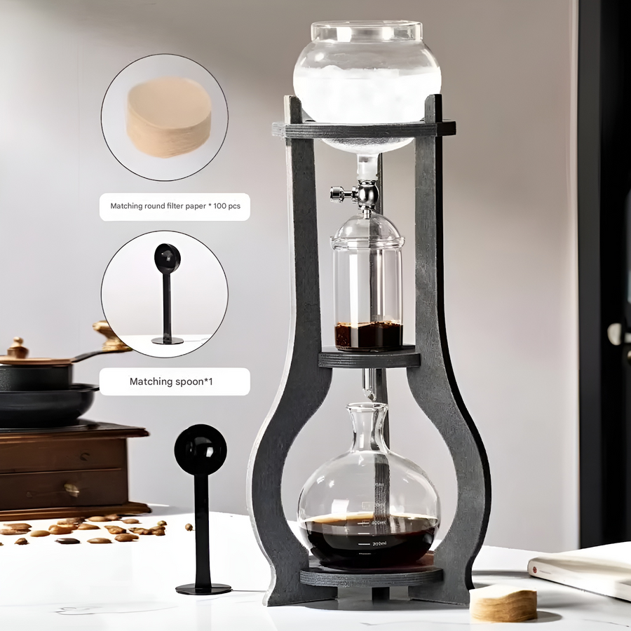 Wooden Handcrafted Ice Drip European Coffee Maker - Image 6