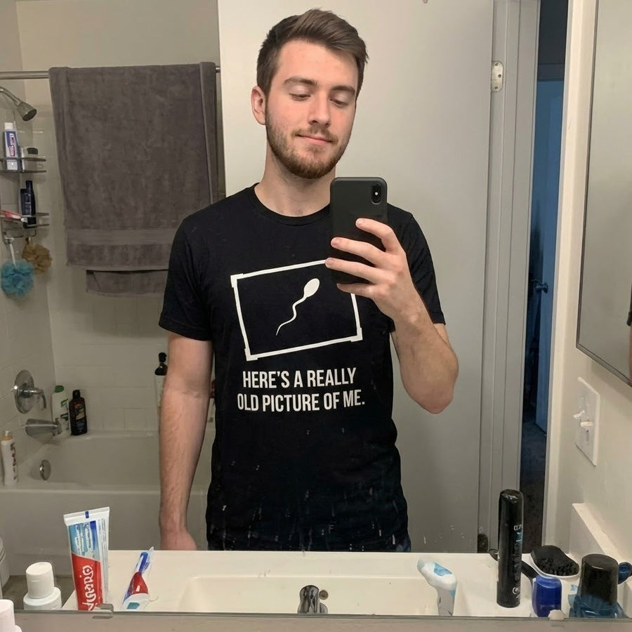 Old Picture Of Me Funny T-Shirt - Image 1