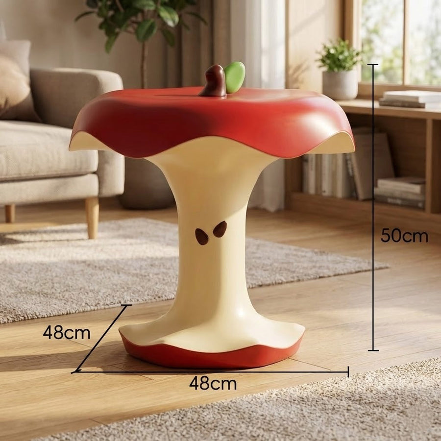 Bitten Apple Modern Side Table - Image 5