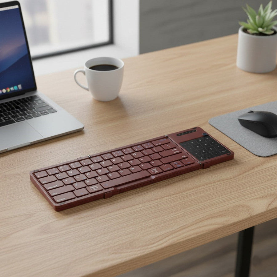 Wireless Portable Slim Smart Tri-Fold Bluetooth Keyboard - Image 1