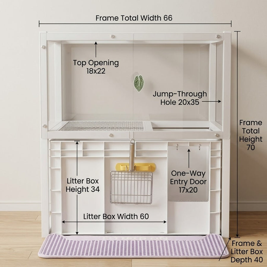Hidden Cat Litter Box Furniture Cabinet - Image 6