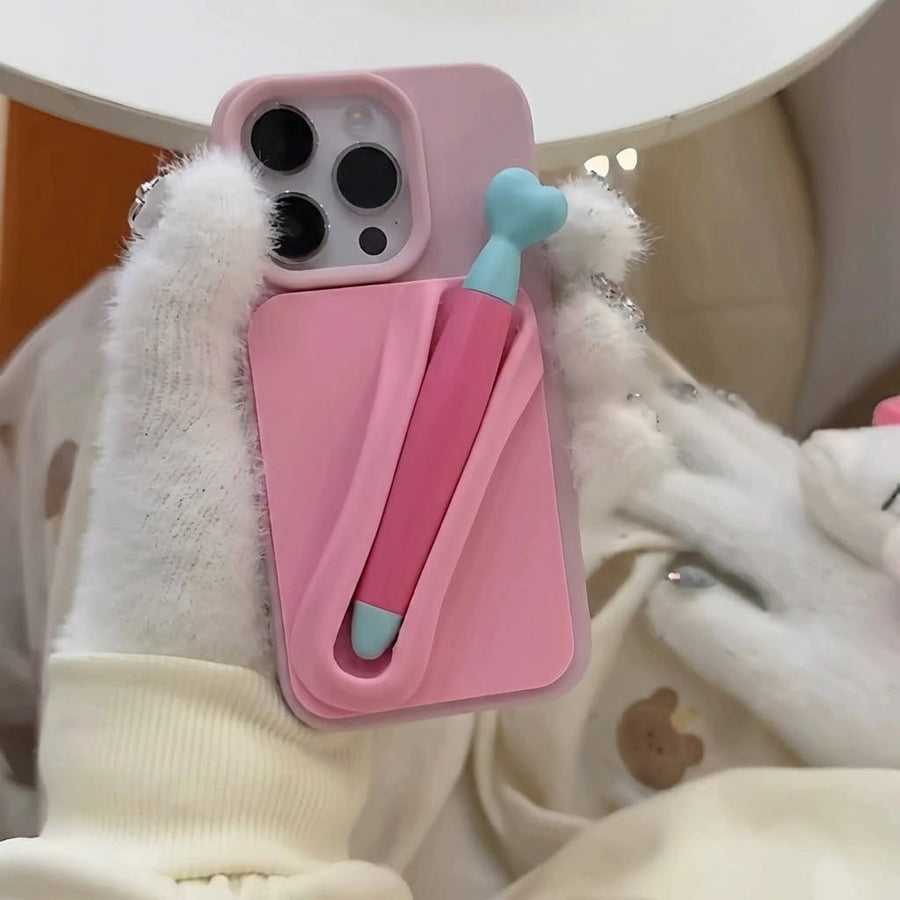 Stylus Holder Cute iPhone Case - Image 4