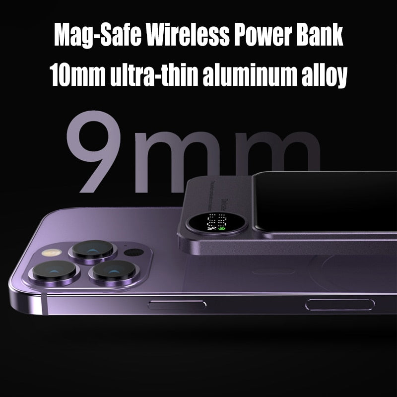 Mini Slim Magnetic Magsafe Wireless Charger Powerbank - Image 8