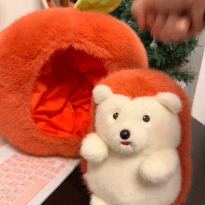Adorable Puffy Hedgehog Apple Plushie - Image 4